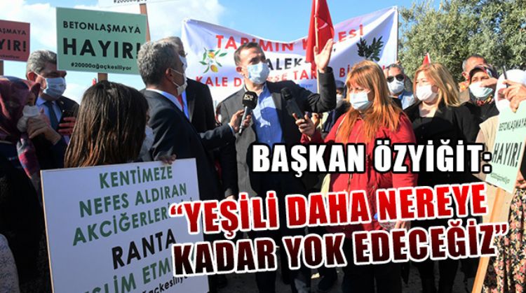 BAŞKAN ÖZYİĞİT, YAPILAŞMAYA TEPKİ GÖSTEREN HALKLA BİRARAYA GELDİ