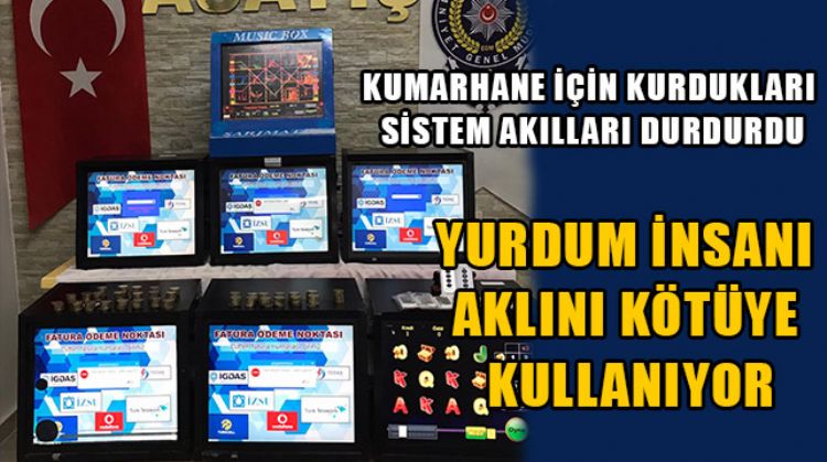 MERSİN POLİSİNE YAKALANMAMAK İÇİN YAPTIKLARI 7 ADET ÖZEL KUMAR MAKİNESİNE EL KOYDU