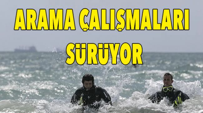 DENİZDE KAYBOLAN GENCİ ARAMA ÇALIŞAMLARI DEVAM EDİYOR