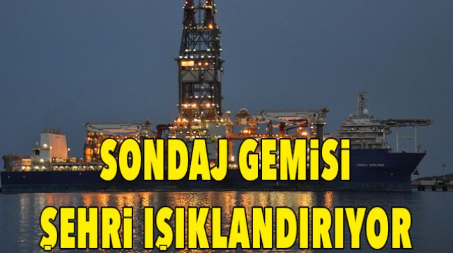 SONDAJ GEMİLERİ BİR MAHALLEYİ AYDINLATIYOR