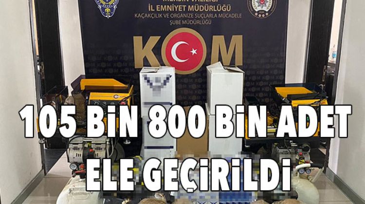 SAHTE MAKARON ELE GEÇİRİLDİ