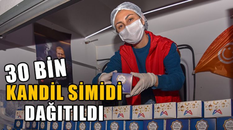 MERSİN BÜYÜKŞEHİR BELEDİYESİ, MİRAÇ KANDİLİ NEDENİYLE 30 BİN KANDİL SİMİDİ DAĞITTI