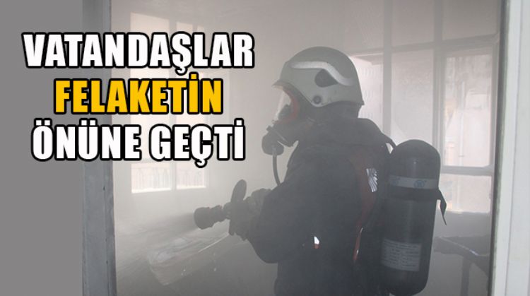 ERDEMLİ’DE ÇIKAN YANGINDA MAHSUR KALAN ÇOCUKLAR KURTARILDI