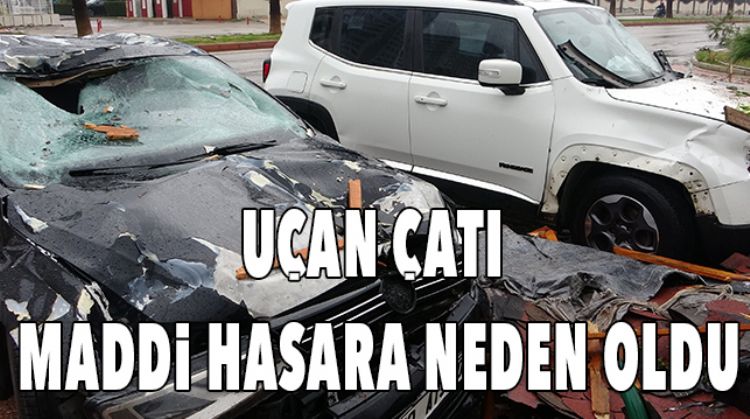 KENTTE ETKİLİ OLAN FIRTINA ÇATILARI UÇURDU