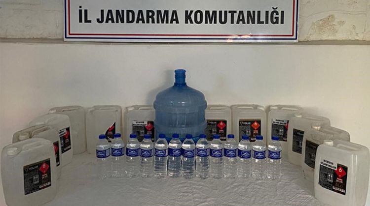 ANAMUR'DA KAÇAK İÇKİ OPERASYONU