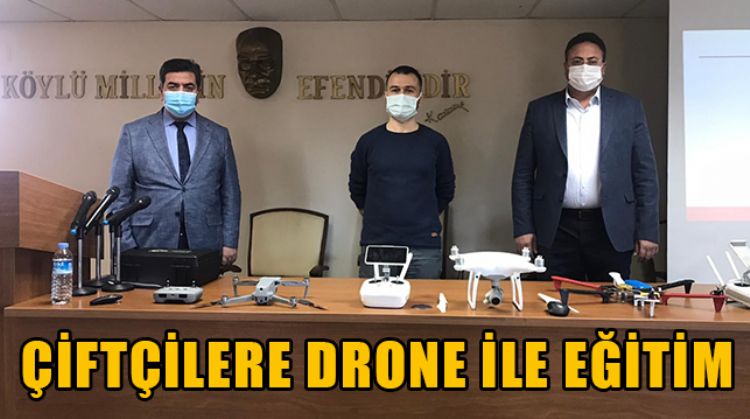 TARSUS'TA ÇİFTÇİLERE DRONE İLE 36 SAATLİK EĞİTİM VERİLECEK