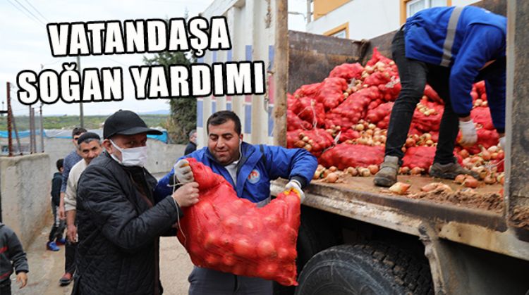 MERSİN’DE İHTİYAÇ SAHİBİ VATANDAŞLARA SOĞAN DAĞITILDI