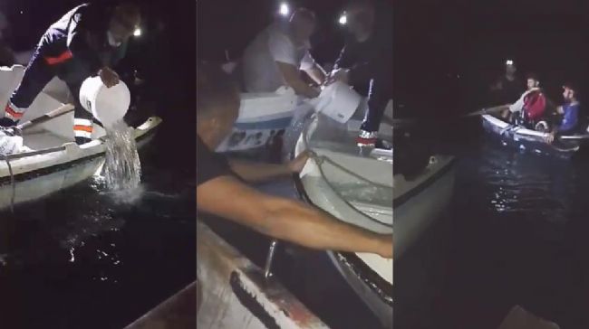 Mersin’de amatör balıkçıların teknesi alabora oldu