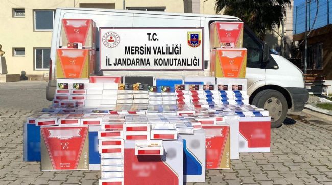 MERSİN'DE 170 BİN ADET KAÇAK SİGARA ELE GEÇİRİLDİ