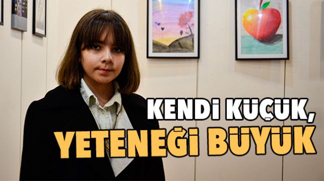 9 YAŞINDAKİ RESSAM 2. KİŞİSEL SERGİSİNİ AÇTI