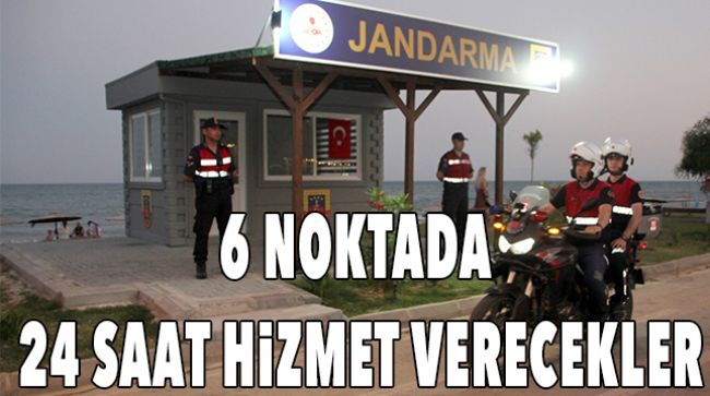 JANDARMA SAHİLLERE ASAYİŞ NOKTASI KURDU