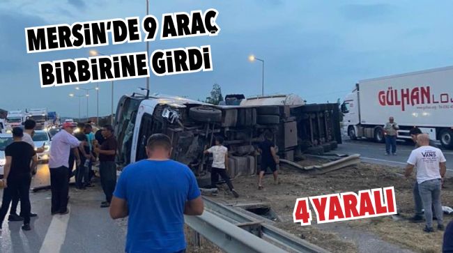 TARSUS’TA ZİNCİRLEME KAZA
