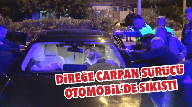 LÜKS OTOMOBİL AYDINLATMA DİREĞİNE ÇARPTI