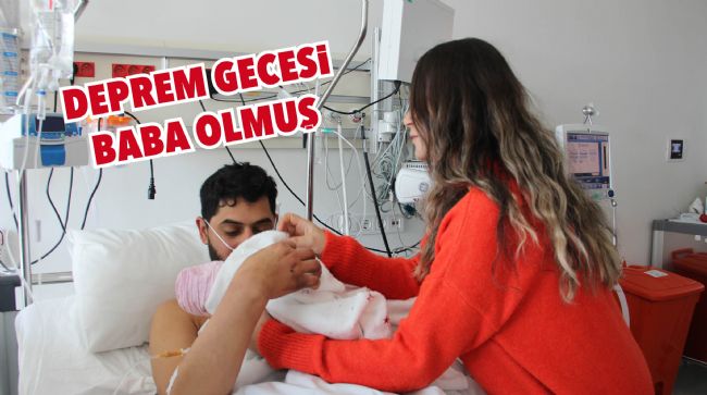 DEPREM GECESİ BABA OLMUŞ: 261 SAAT SONRA KURTARILAN BABA, EŞİ VE BEBEĞİYLE BULUŞTU