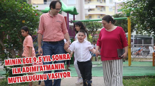 MİNİK EGE, AKRANLARIYLA OYUN OYNAMAYA BAŞLADI