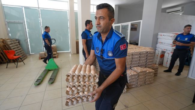 Tarsus’ta bozuk yumurta operasyonu
