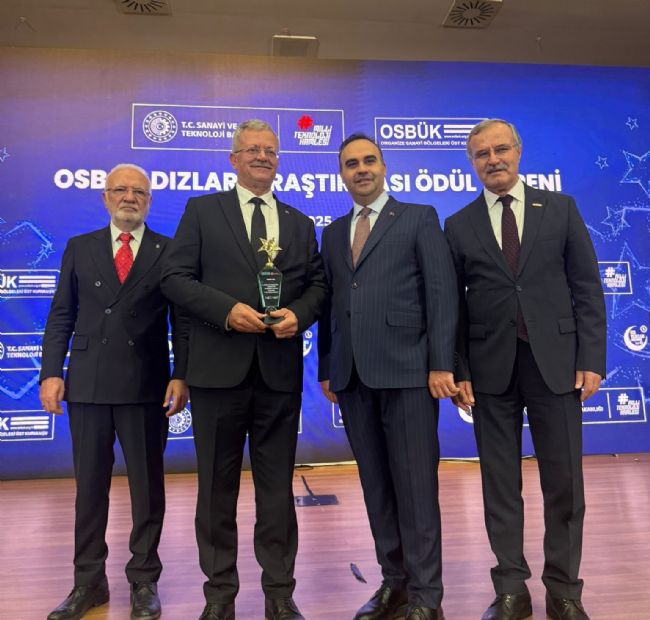 Mersin OSB'ye 'En çok katkı veren OSB' ödülü