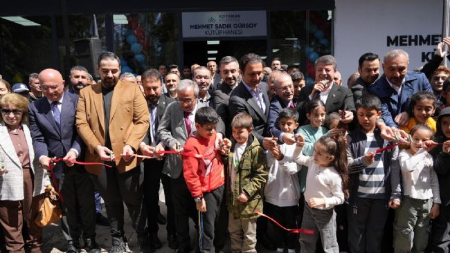 Adıyaman’da Mehmet Sadık Gürsoy Kütüphanesi açıldı