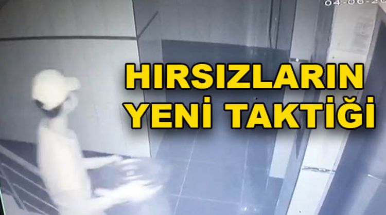 ÇÖP KOVASIYLA AYAKKABI ÇALDI