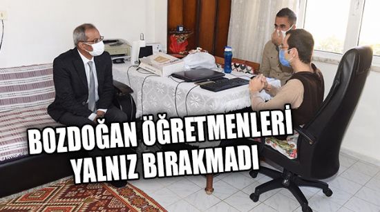BOZDOĞAN ÖĞRETMENLERİN EVLERİNE KONUK OLDU, SORUNLARINI DİNLEDİ