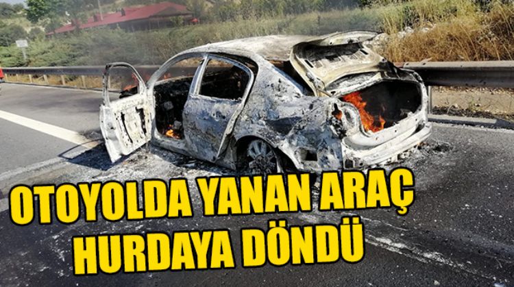 MERSİN’DE ARAÇ YANDI