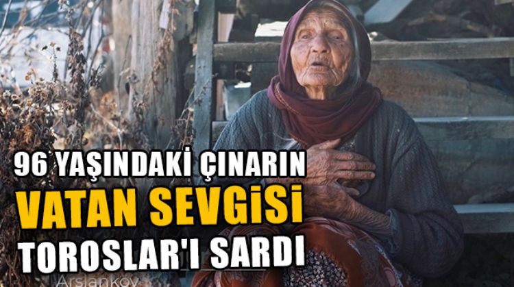 ARSLANKÖYLÜ NESİBE NİNE, KURTULUŞ PROGRAMINDA DUYGULANDIRDI