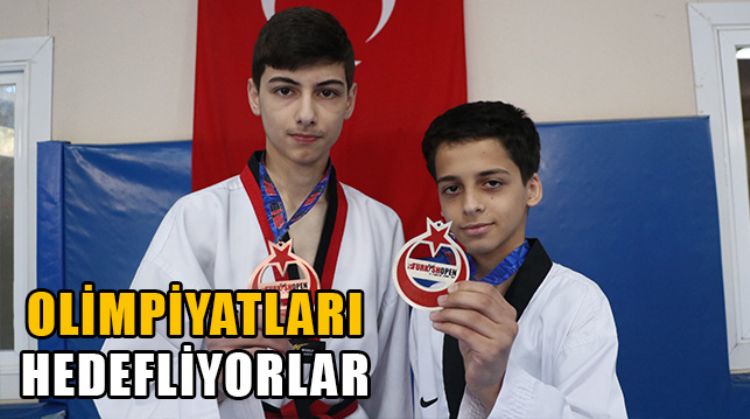 MİLLİ TEKVANDOCULAR SARIBUDAK VE ÇAKMAKÇI OLİMPİYATLARI HEDEFLİYOR
