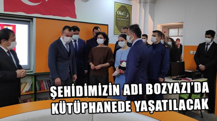 MERSİN’DE ŞEHİDİN ADININ VERİLDİĞİ KÜTÜPHANE DÜZENLENEN TÖRENLE AÇILDI
