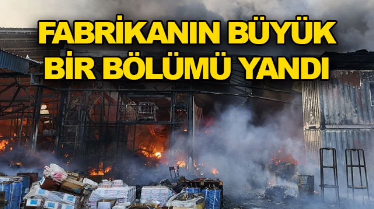 MERSİN’DE FABRİKA YANGINI