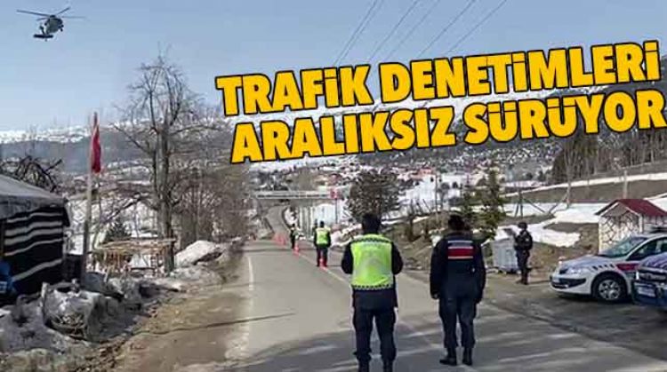 HAVADAN DENETİM YAPILDI