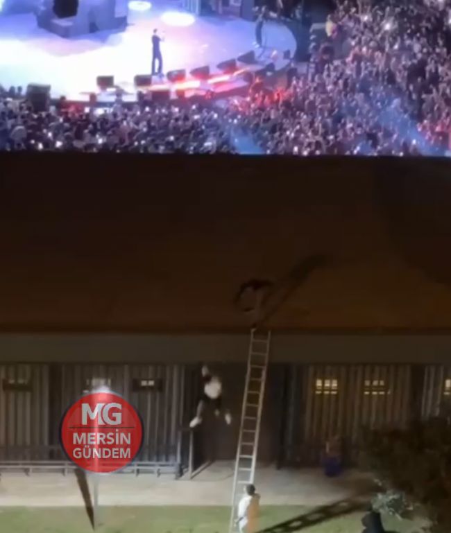 Mersin’de BLOK3 konserinde seyirciyi çatıdan attılar!