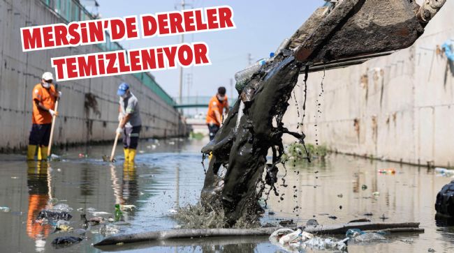 SİNEK ÜRETİM MERKEZİ HALİNE GELEN ÇAVUŞLU DERESİ TEMİZLENDİ