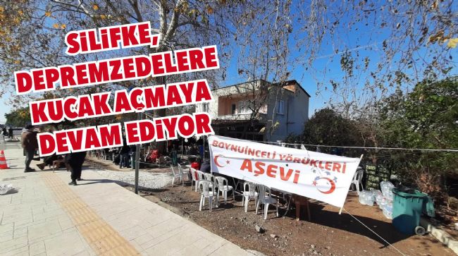 NARLIKUYU BOYUNİNCELİ YÖRÜKLERİNDEN AŞEVİNDE DEPREMZEDELERE ÜCRETSİZ YEMEK