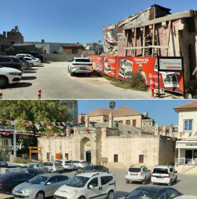 Tarsus’ta tarih yıkılıyor, yerine otopark yapılıyor!