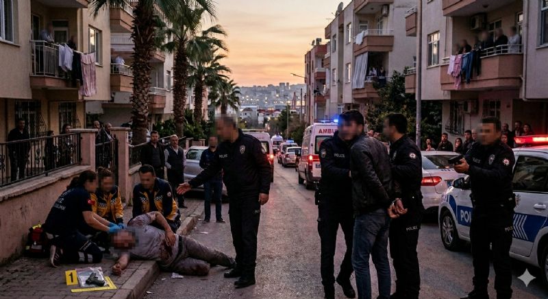 MERSİN’DE BİR KİŞİ OĞLU TARAFINDAN SİLAHLA VURULDU