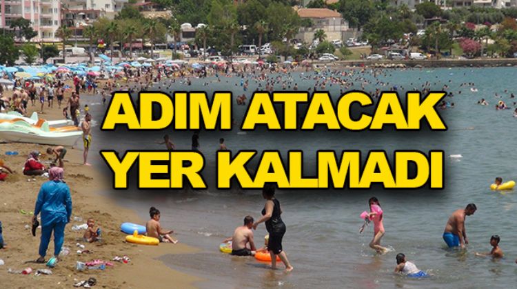 MERSİN PLAJLARI TIKLIM TIKLIM DOLDU