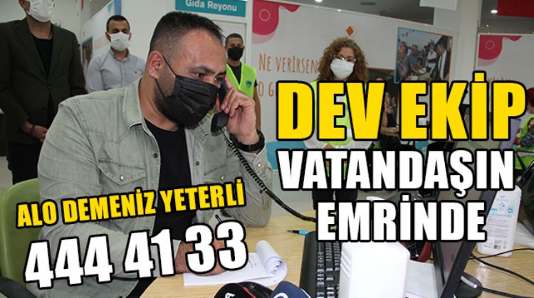 250 KİŞİLİK DEV EKİP VATANDAŞIN EMRİNDE