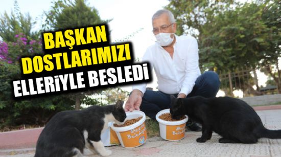 FARKINDALIK OLSUN DİYE CAN DOSTLARIMIZI ELLERİYLE BESLEDİ