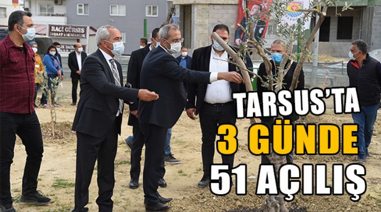 TARSUS BELEDİYESİ’NİN HAYATA GEÇİRDİĞİ HİZMET VE PROJE SAYISI 3 GÜNDE 106’YA ULAŞACAK