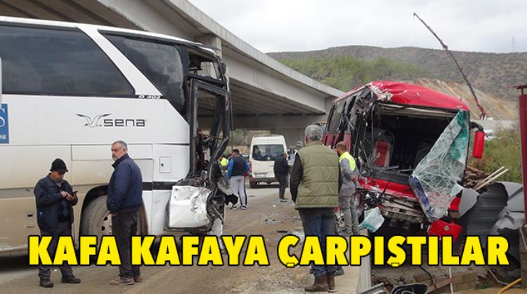 İŞÇİ SERVİSLERİ ÇARPIŞTI