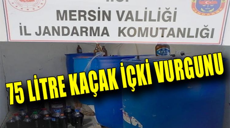 MUT’TA KAÇAK İÇKİ ELE GEÇİRİLDİ
