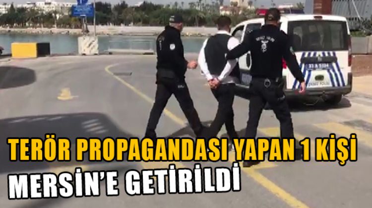 TERÖR PROPAGANDASI YAPAN KİŞİ KIBRIS’TAN GETİRİLDİ