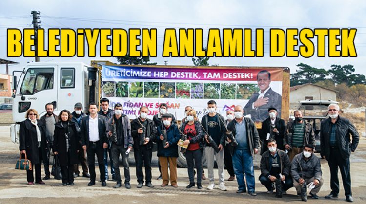 MERSİN BÜYÜKŞEHİR BELEDİYESİ 638 ÜRETİCİYE 19 BİN 690 CEVİZ FİDANI DAĞITIYOR