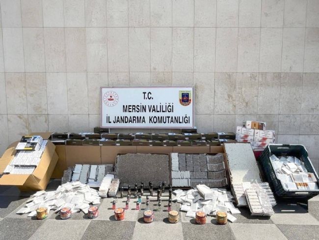 Mersin’de kaçak makaron operasyonu: 2 gözaltı