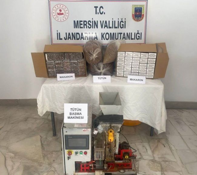 Mut’ta kaçak sigara operasyonu