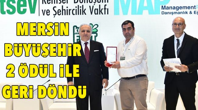 BÜYÜKŞEHİR BELEDİYESİNE İKİ ÖDÜL BİRDEN