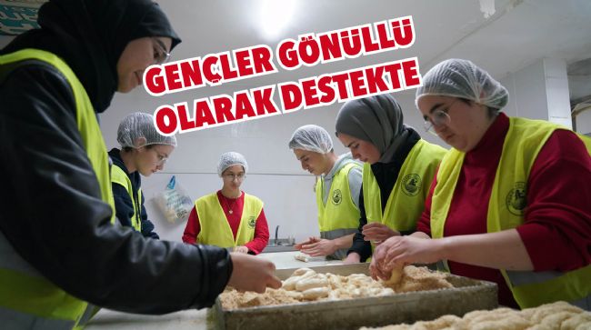 DEPREMZEDELER İÇİN GENÇLER İLK ANDAN BERİ GÖREVDE