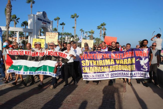 Mersin’de Gazze isyanı; “Soykırıma sessiz kalmayacağız!”