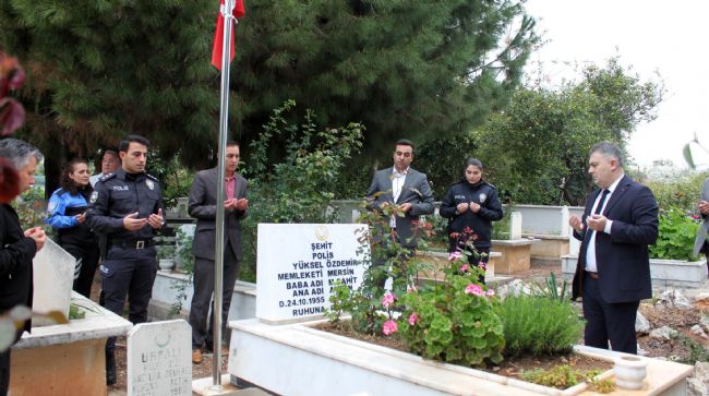 ERDEMLİ'DE ŞEHİT POLİSLER İÇİN MEVLİD-İ ŞERİF OKUTULDU