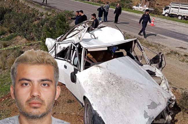 Mersin'de otomobil şarampole yuvarlandı: 2 ölü